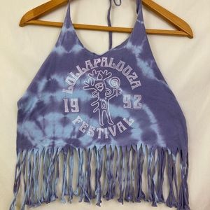 Lollapalooza 1992 halter top 
#vintage #festival #lollapalooza #lolla #90s